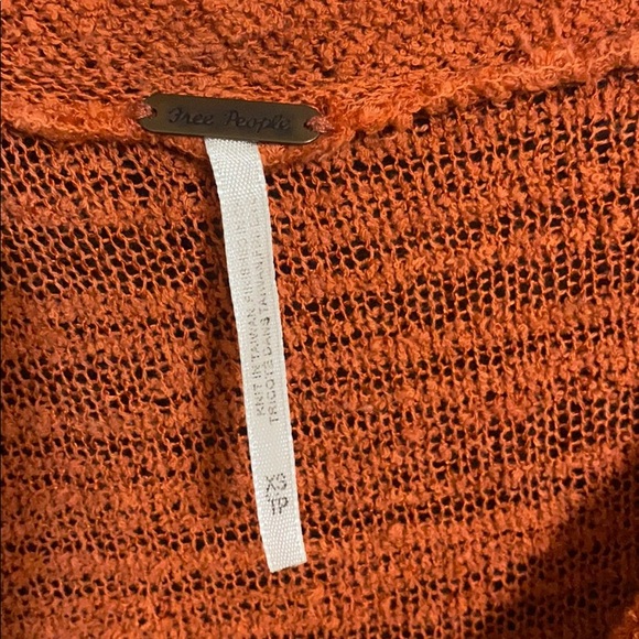 Free People Burnt Orange Cowl Neck Sweater - Picture 2 of 5